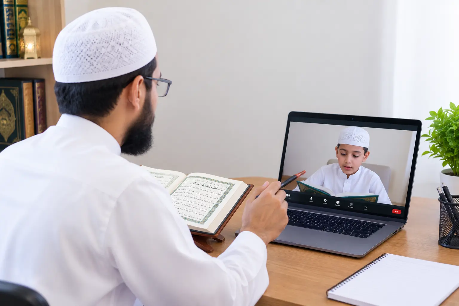 online Quran tutor in UK taking Quran class